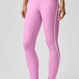Airlift High Waist Charger 7/8 Legging - Candy Heart Pink/White
