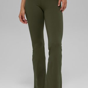 ALO Softsculpt High-Waist Bootcut Legging (Short) - Green Olive