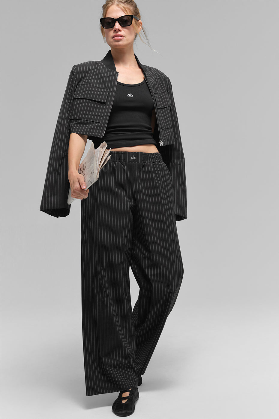 Pinstripe Daylight Boxer Pant (Regular) - Black/Titanium - Image 5