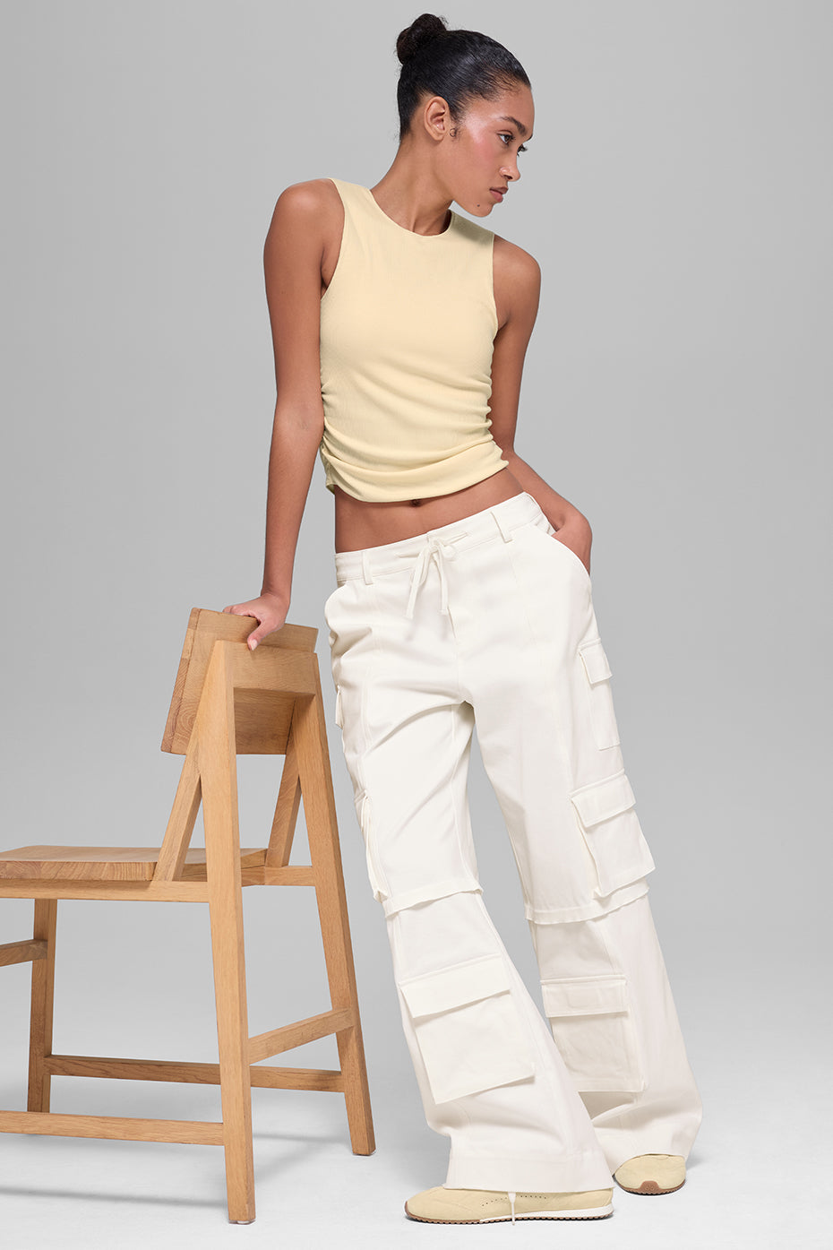 Mid-Rise Scout Cargo Pant - Ivory - Image 5