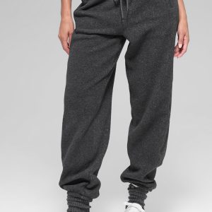Polar Fleece High-Waist Retreat Jogger - Dark Heather Grey