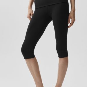 ALO Softsculpt Low-Rise Foldover Capri - Black
