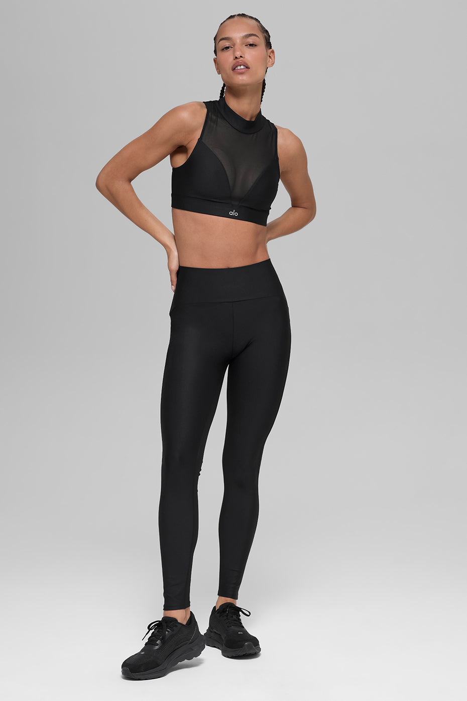 Airlift High-Waist Mesh Infatuation Legging - Black - Image 5