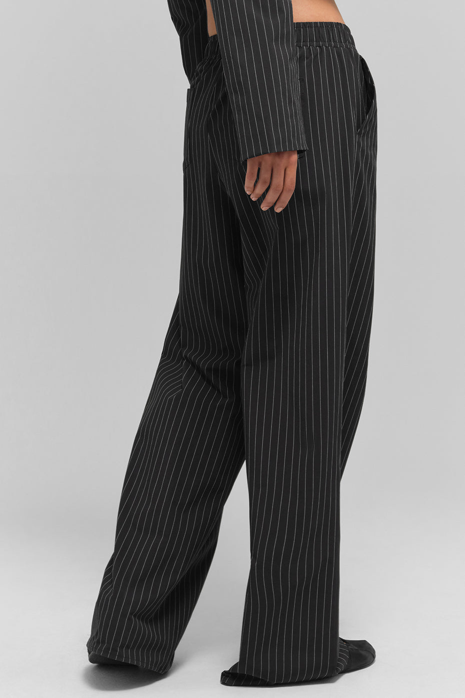 Pinstripe Daylight Boxer Pant (Long) - Black/Titanium - Image 3