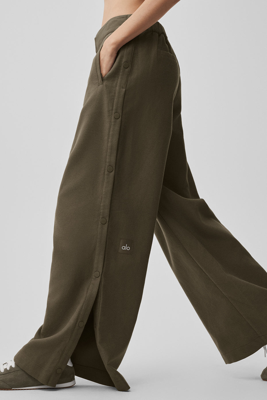 Mid-Rise Cosmopolitan Snap Pant - Olive Tree - Image 4
