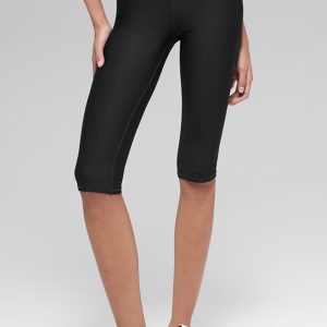 16'' High-Waist Airlift Capri - Black
