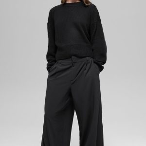 High-Waist Dreamscape Trouser (Short) - Black
