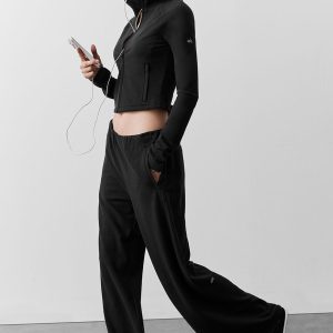 Sway Mid-Rise On The Go Pant - Black
