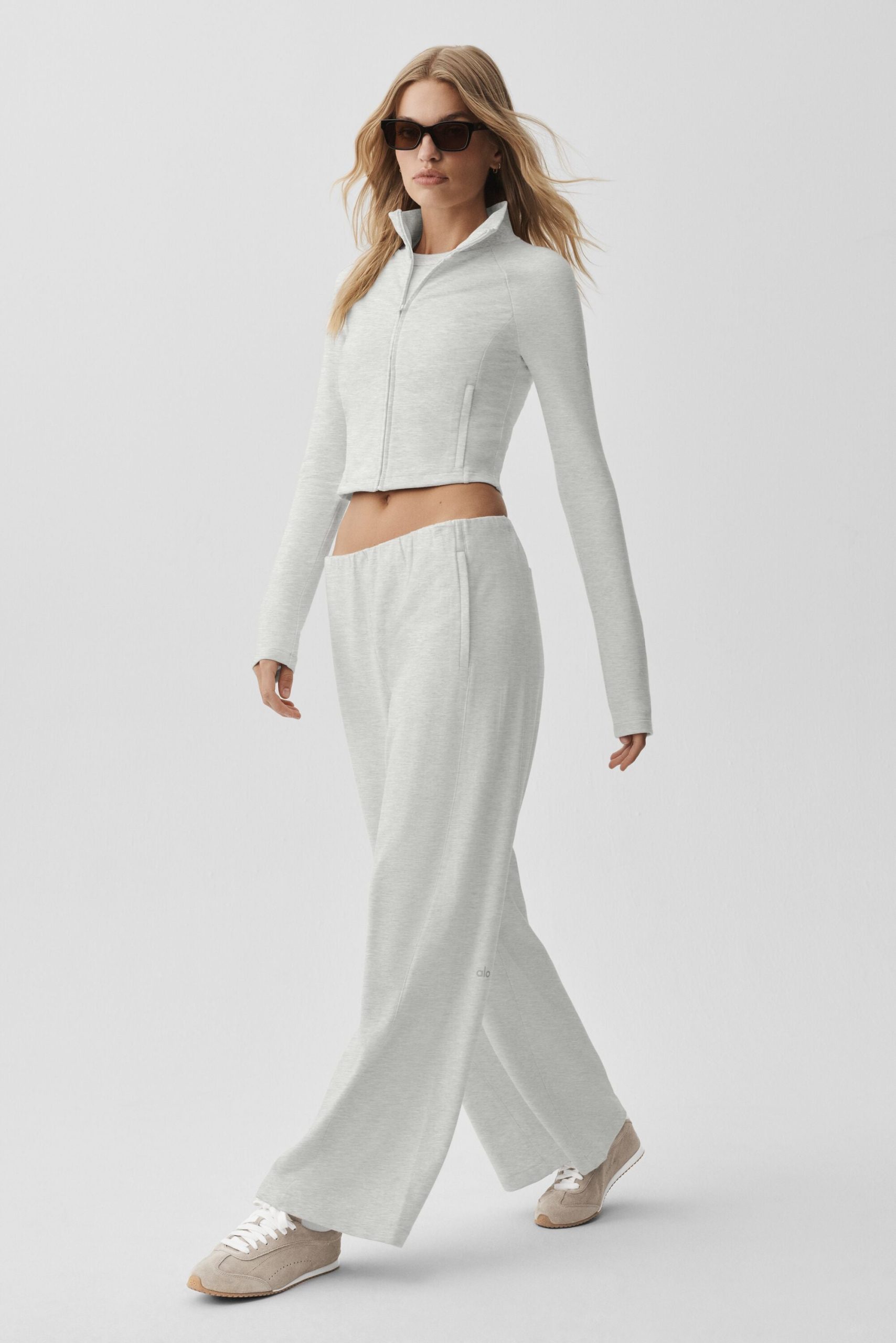 Sway Mid-Rise On The Go Pant - White Heather - Image 5