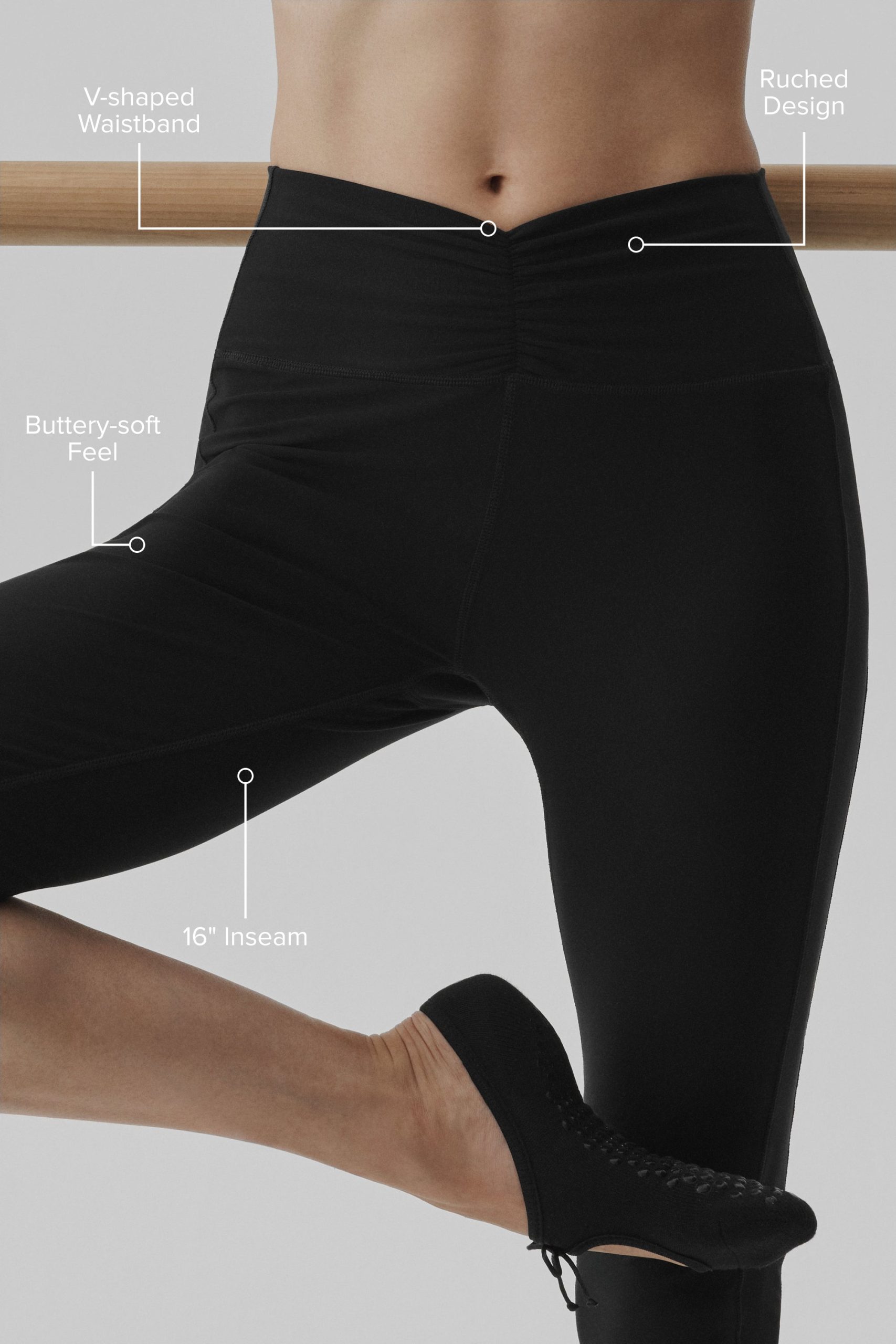 Alosoft High-Waist Intuition Capri - Black - Image 2