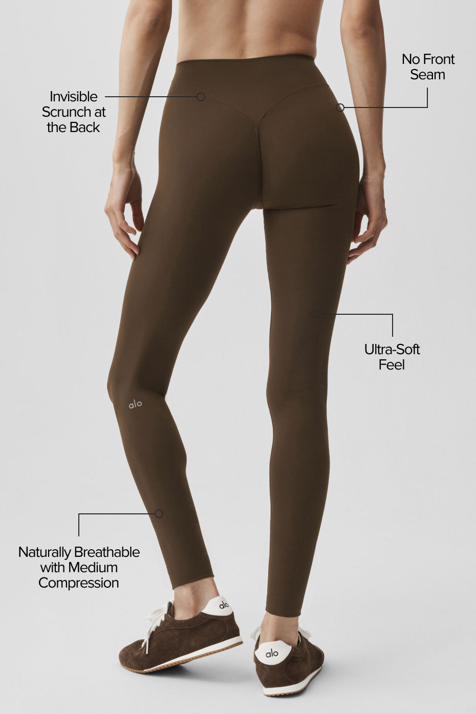 ALO Softsculpt 7/8 Define Legging - Espresso - Image 2