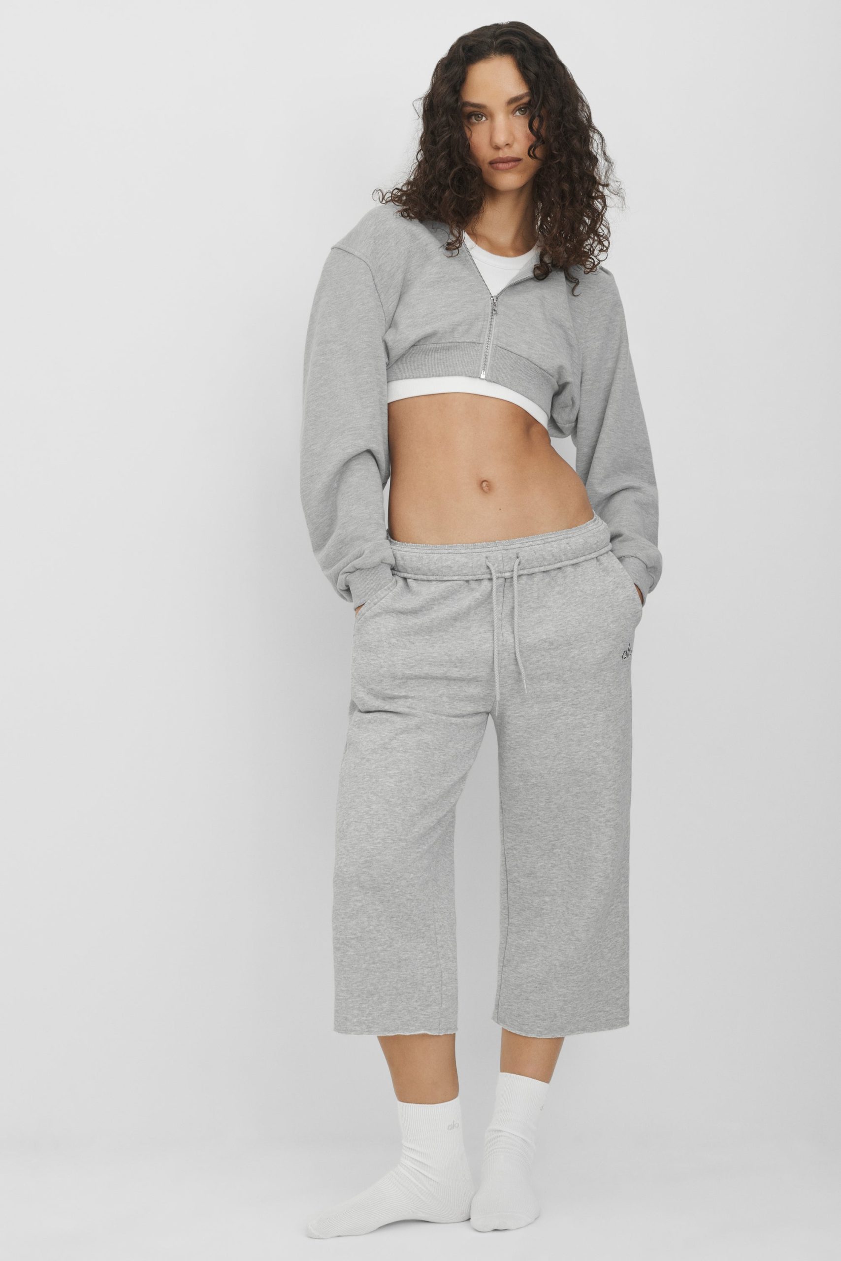 Accolade Cutoff Sweatpant - Athletic Heather Grey - Image 4