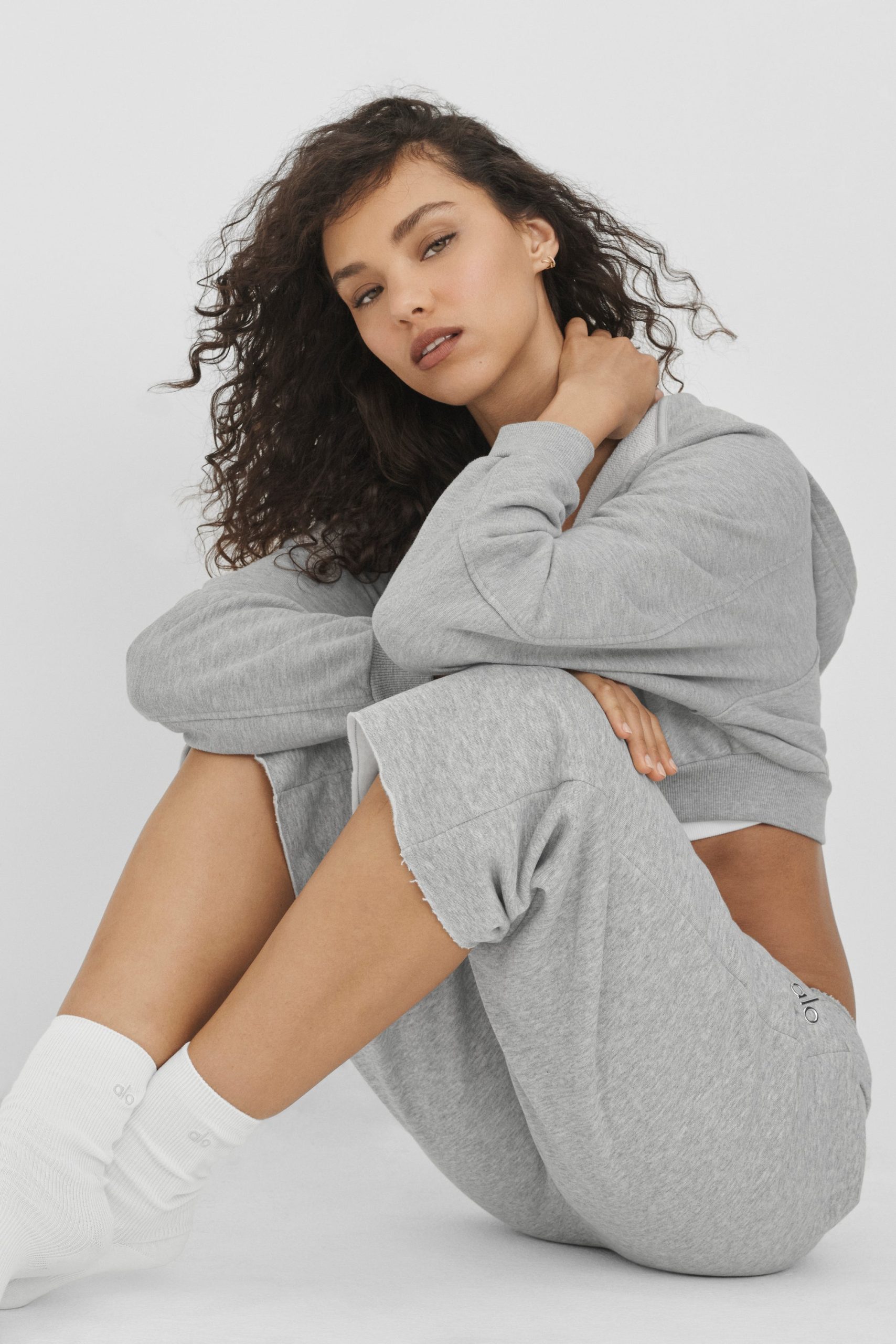 Accolade Cutoff Sweatpant - Athletic Heather Grey - Image 3