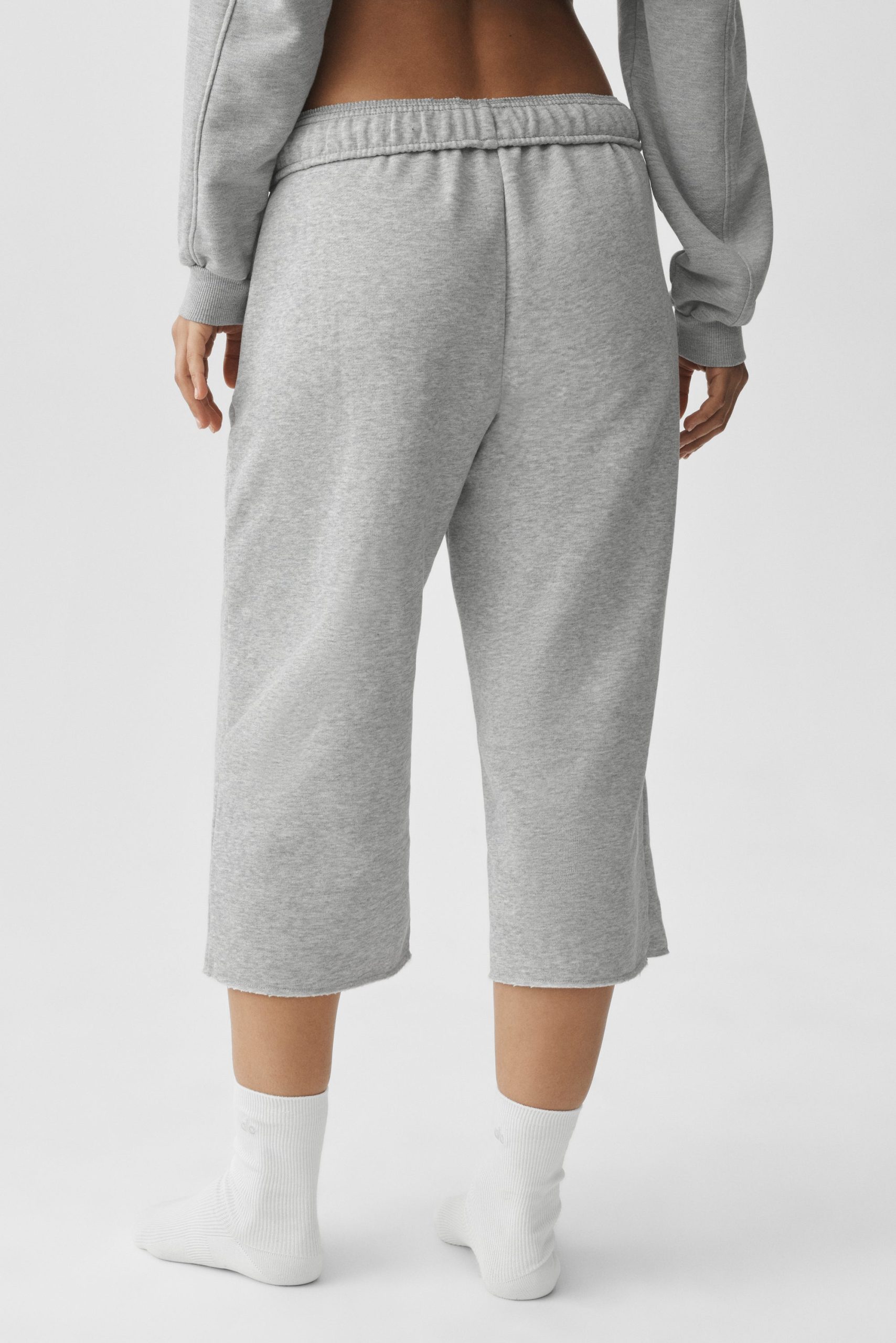 Accolade Cutoff Sweatpant - Athletic Heather Grey - Image 2