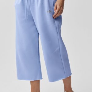 Accolade Cutoff Sweatpant - Light Provence Blue