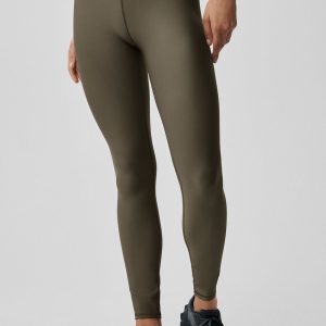 High-Waist Airlift Legging - Olive Tree