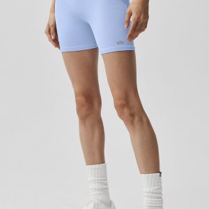 5 Seamless Ribbed Favorite Short - Light Provence Blue
