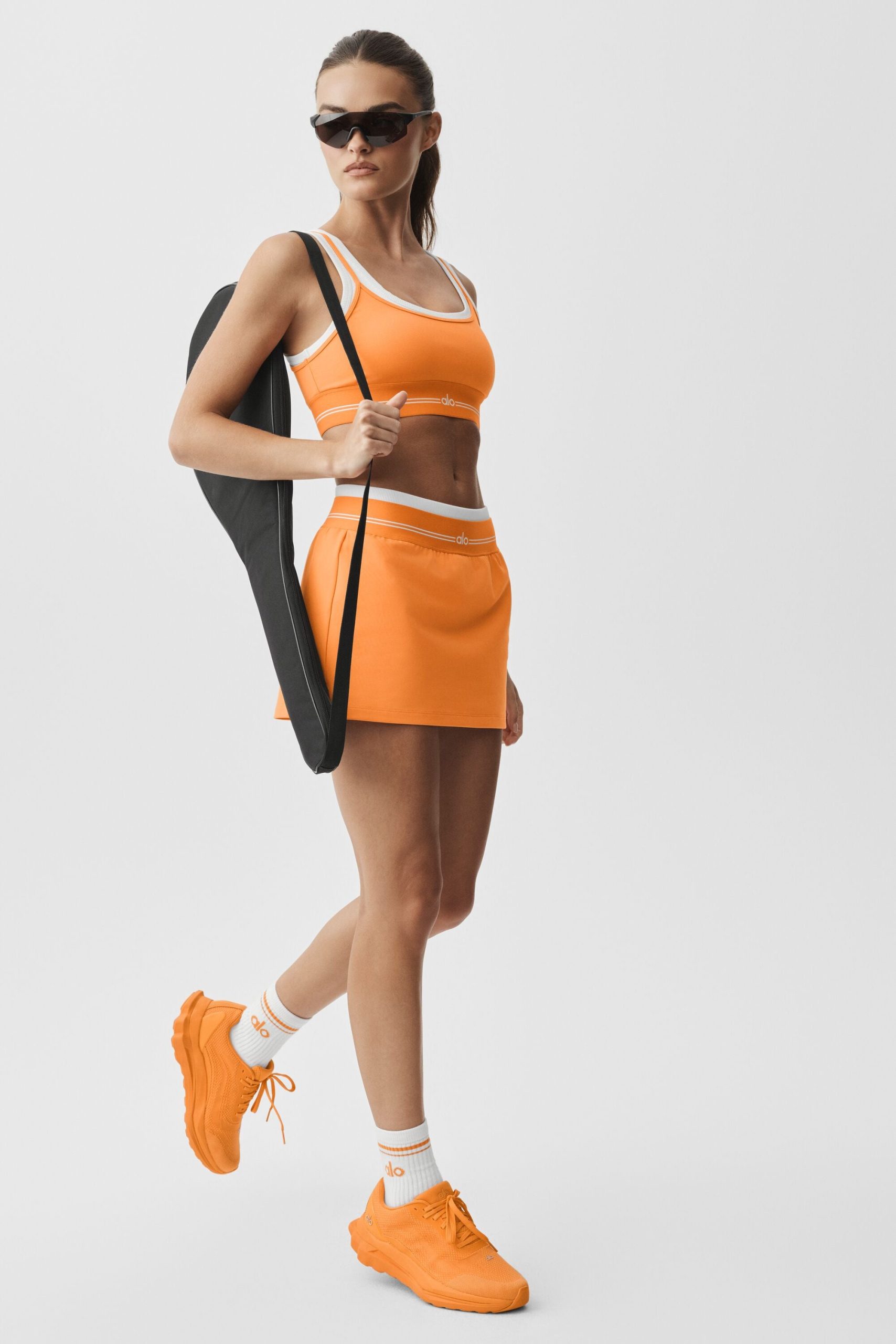 Airbrush Better Together Tennis Skirt - Satsuma Breeze/White - Image 5