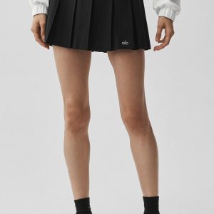 Rally Tennis Skirt - Black