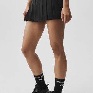 Low-Rise Amp It Up Tennis Skirt - Black
