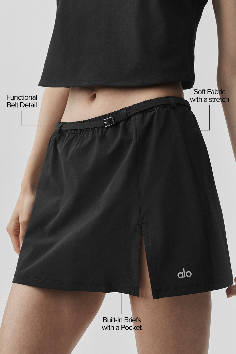 Connection Mini Skirt - Black - Image 2