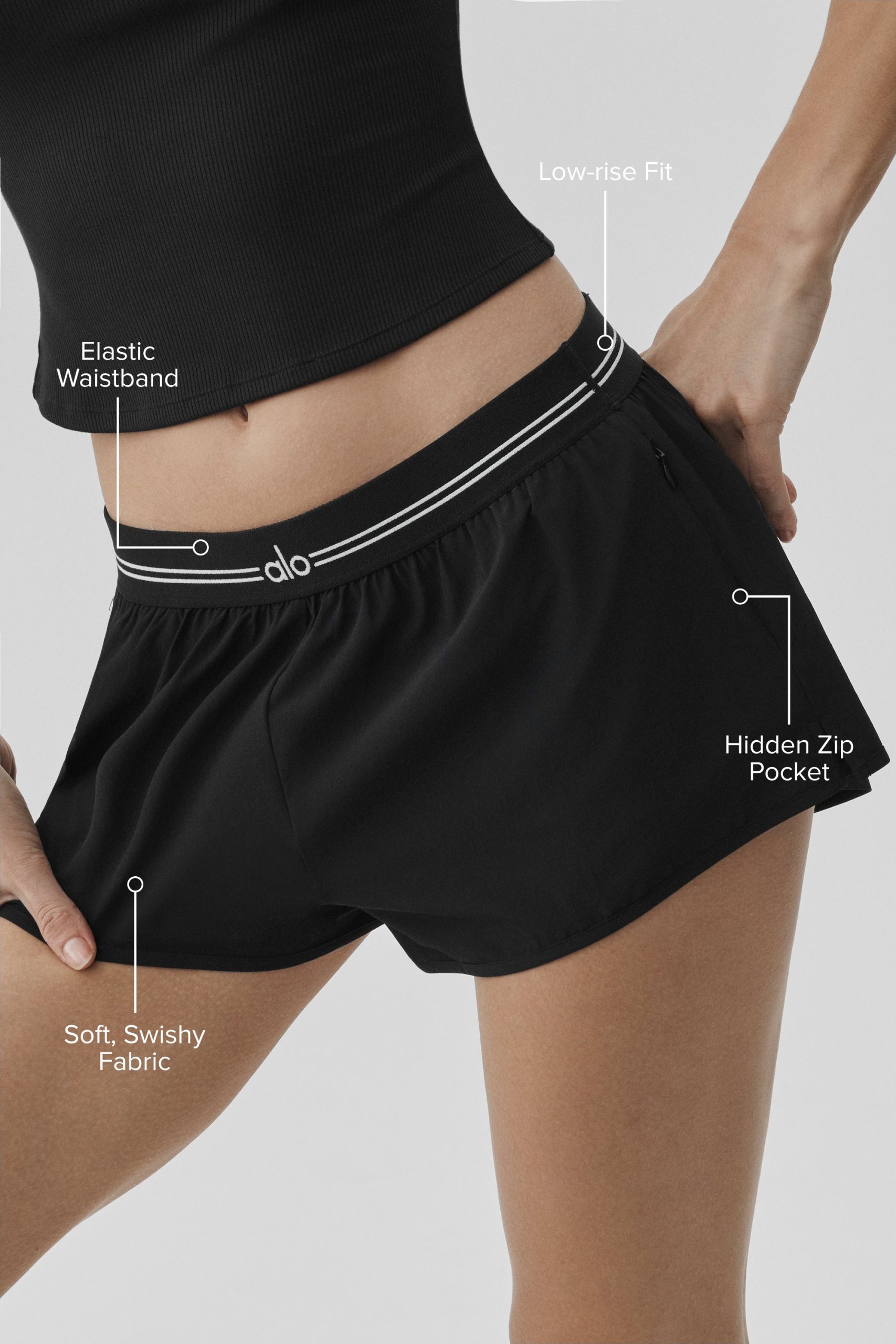 Full Stride Micro Running Short - Black - Image 2