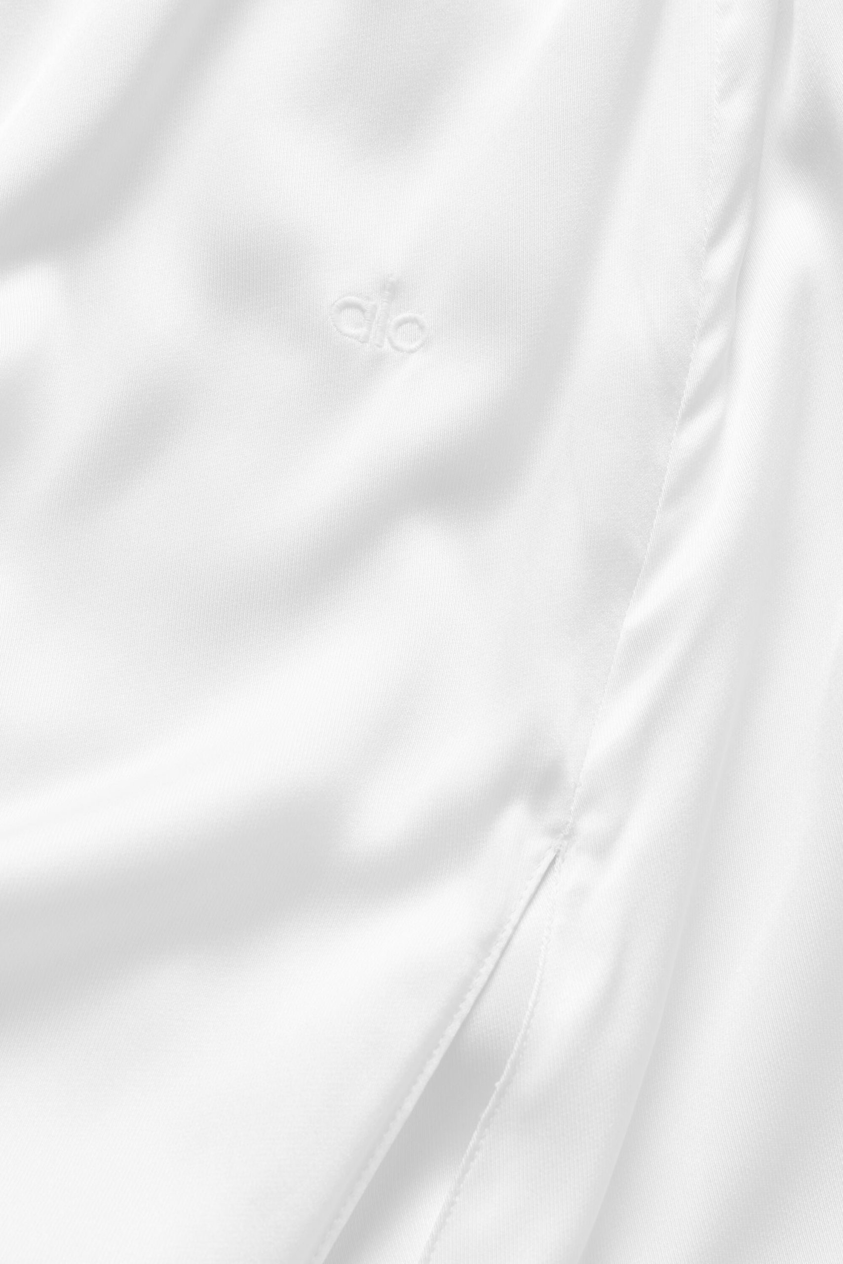Silk Blend Low-Rise Radiance Long Skirt - White - Image 5