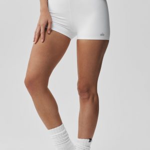 2 ALO Softsculpt Mid-Rise Short - White