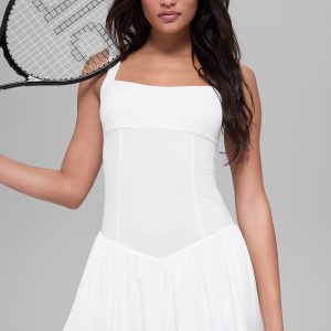 Alosoft Break Point Tennis Dress - White