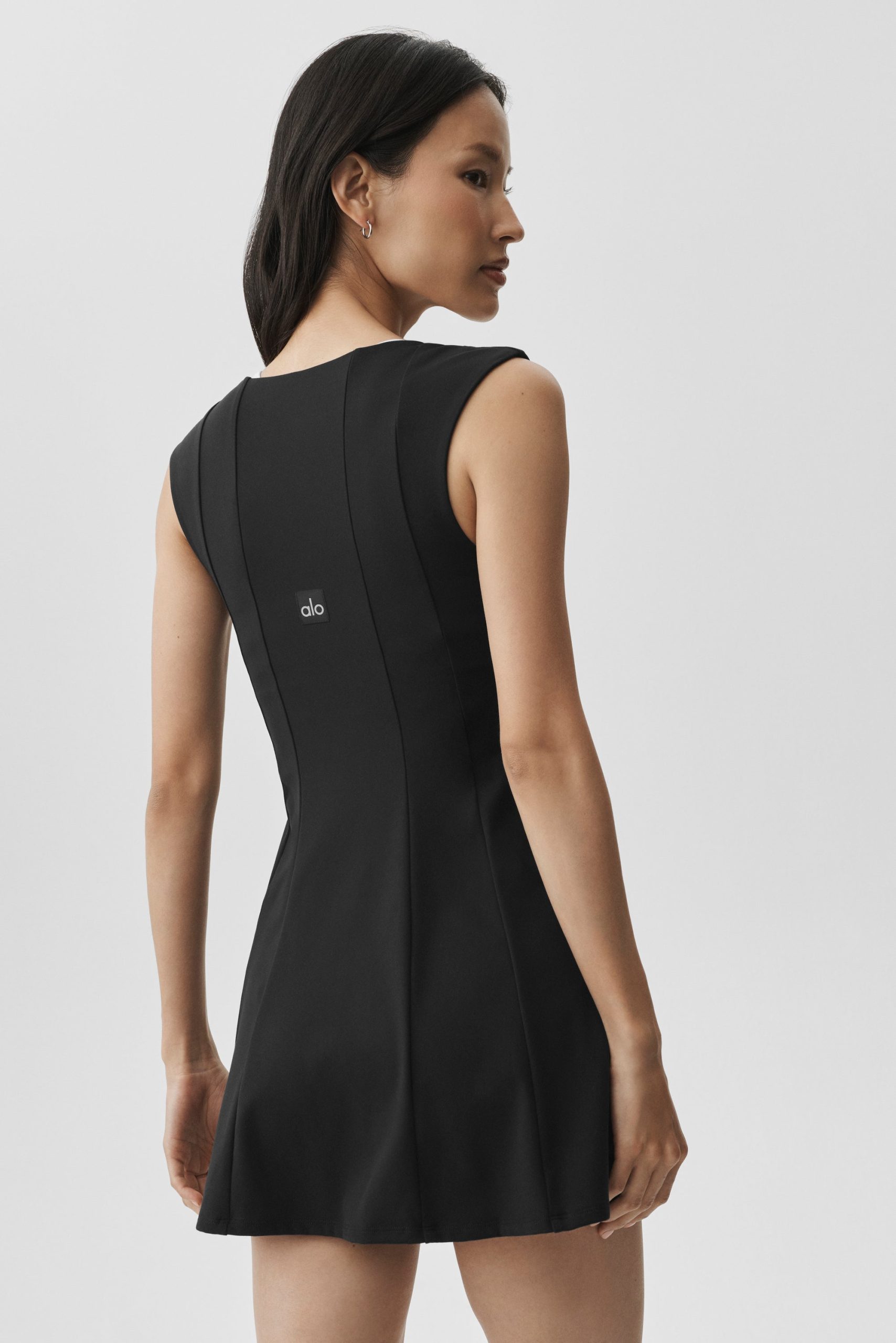 ALO Softsculpt Desire Tennis Dress - Black - Image 4