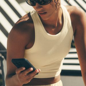 Seamless Delight High Neck Bra - Candlelight Yellow