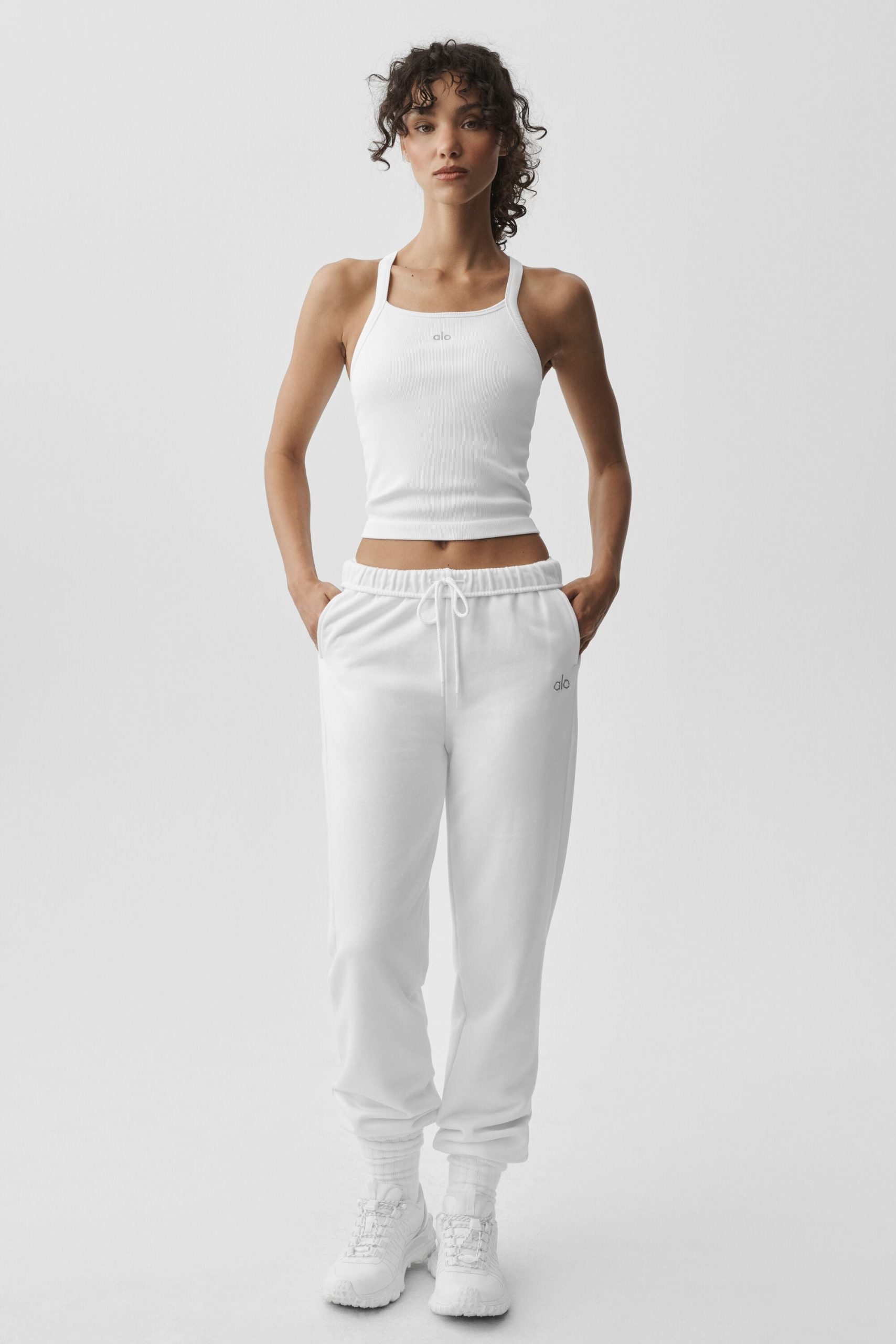 Seamless Ribbed Favorite Full Length Bra Tank - White - Image 5