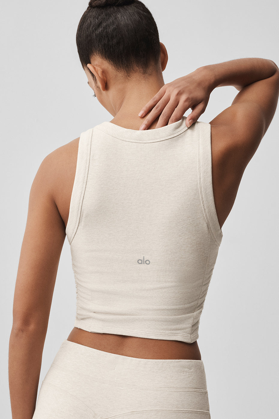 Sway Bra Tank - Oatmeal Heather - Image 2