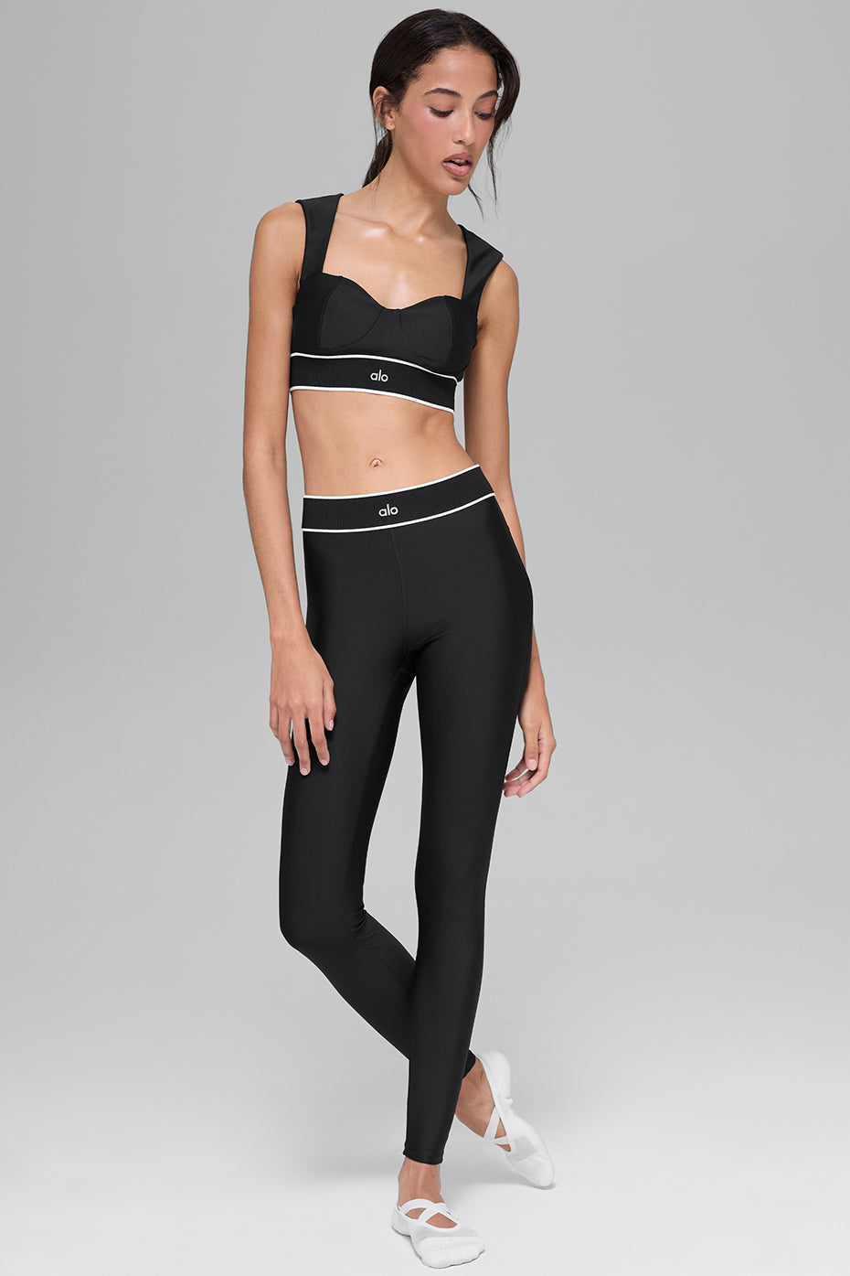 Airlift Alignment Bra - Black/White - Image 5